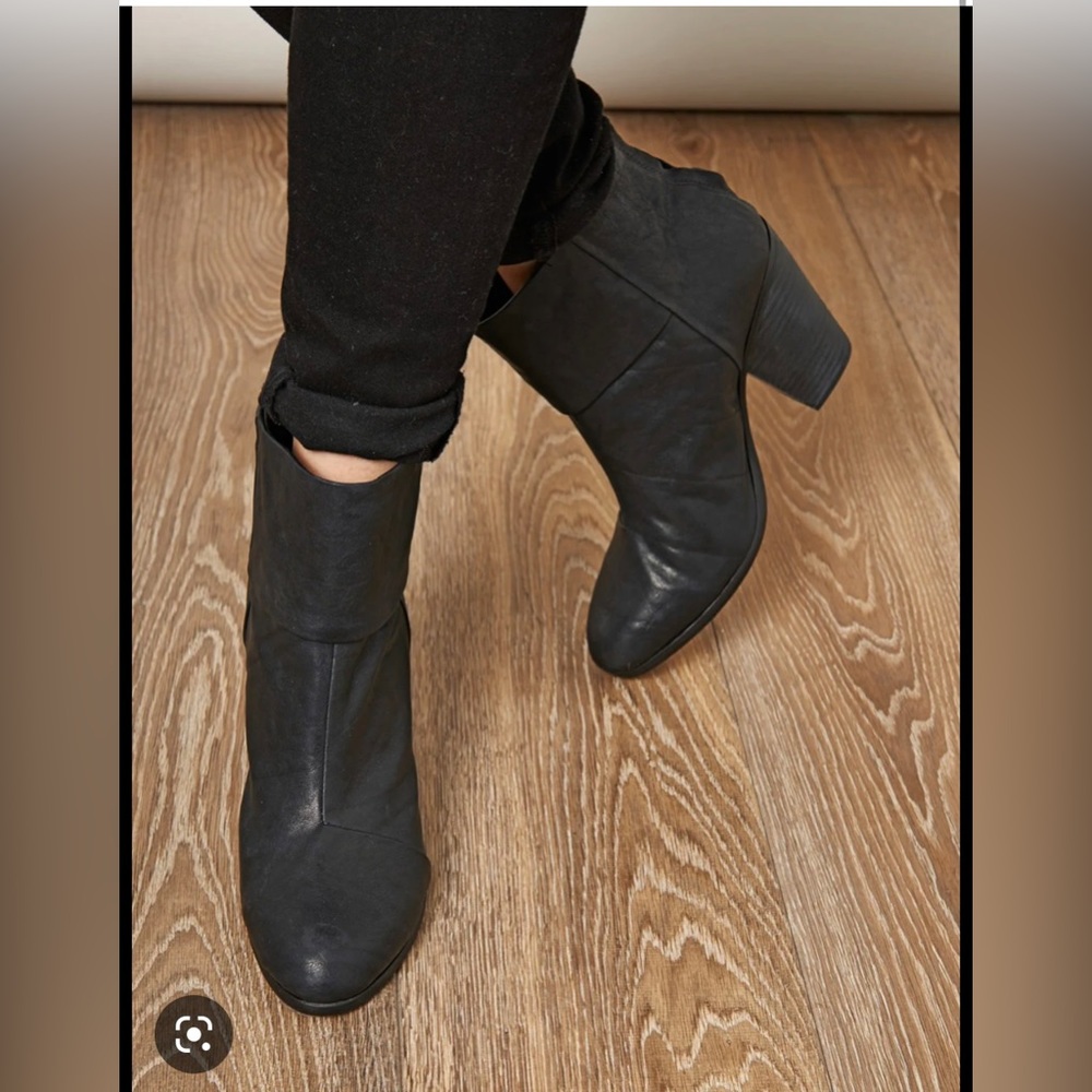 Rag & Bone Newbury Booties - Black Leather